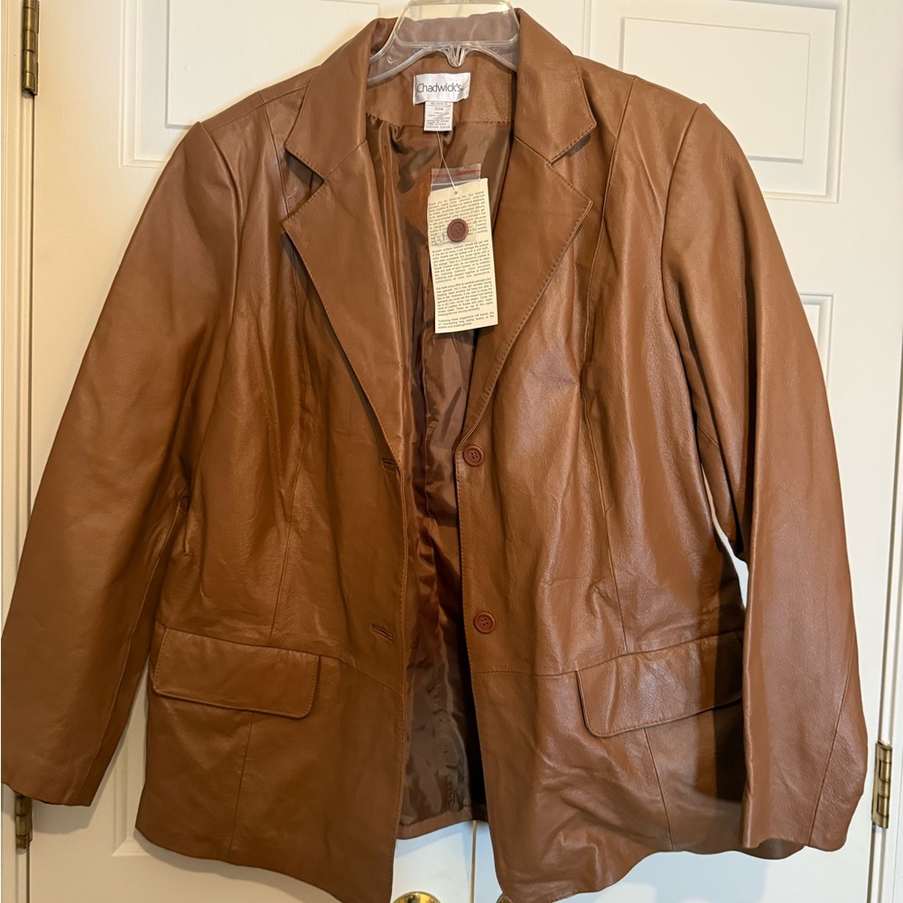 Chadwicks Tan Leather Jacket